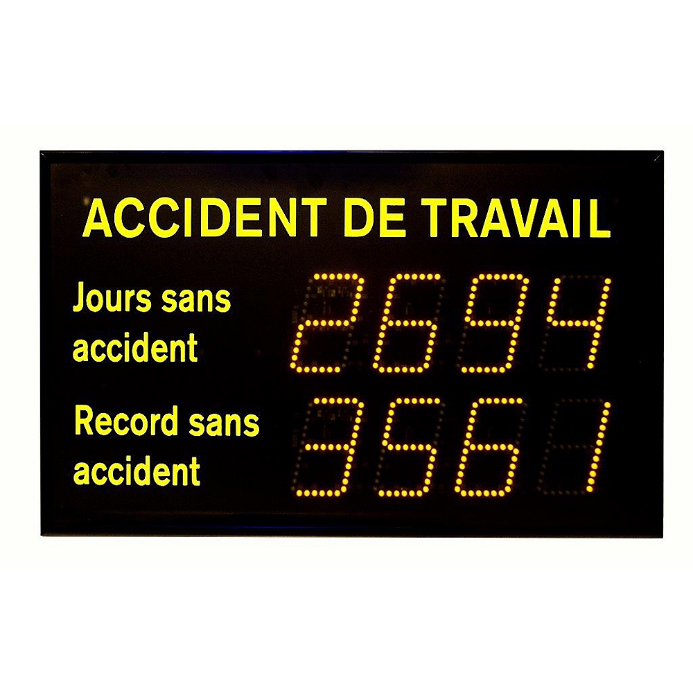 Panneaux afficheurs "jours sans accident" Ditel