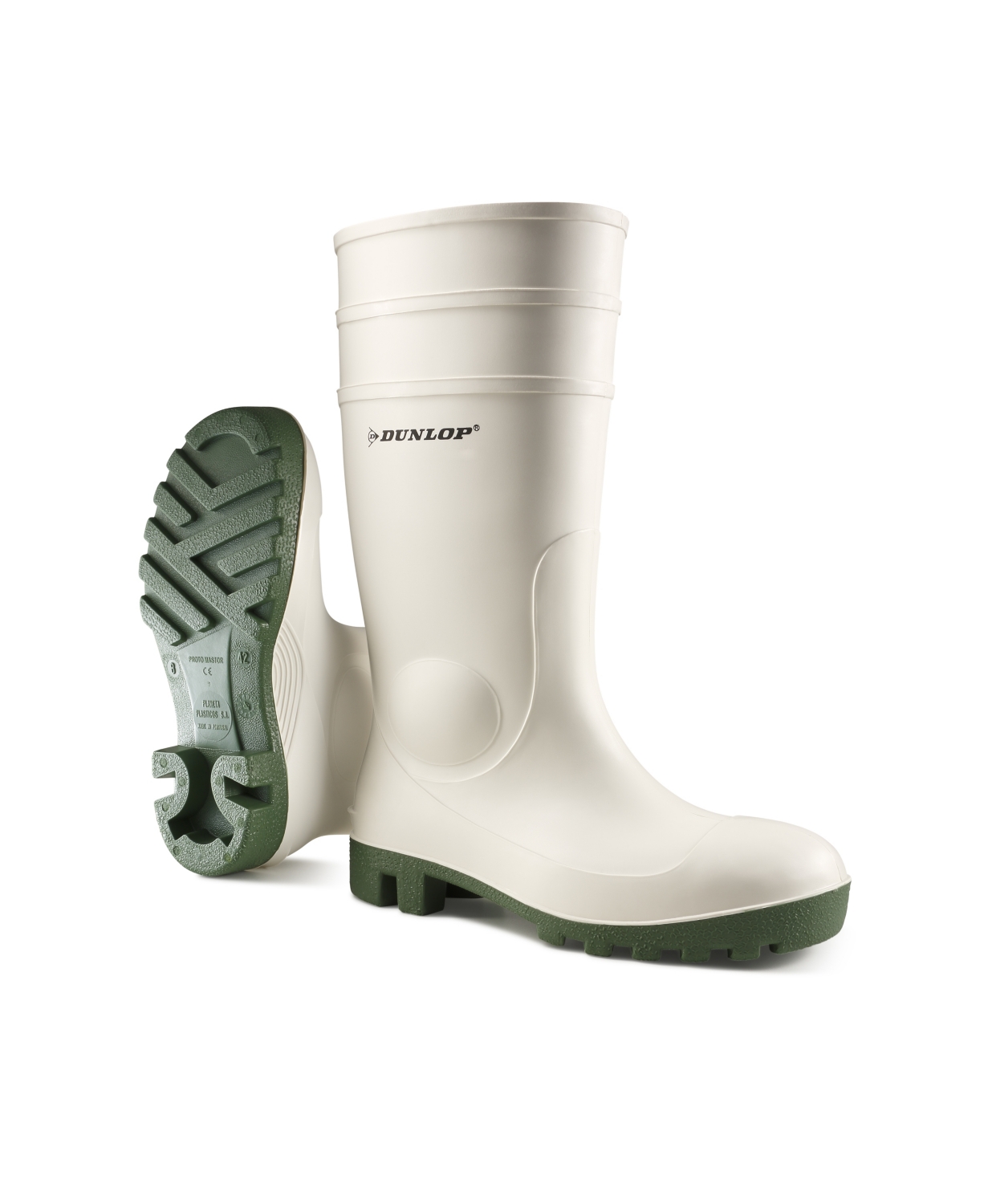 Bottes Protomastor Safety 171BV - Blanc/Vert Dunlop