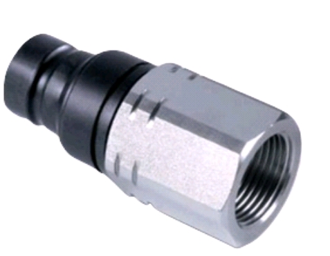 Embout hydraulique face plane joint NBR raccordement mâle acier - série FF