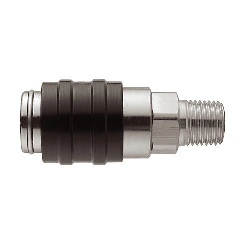 Coupleur ISO B DN8 fileté BSPT simple obturation - Acier zingué série I900 Eaton Tuthill Gromelle