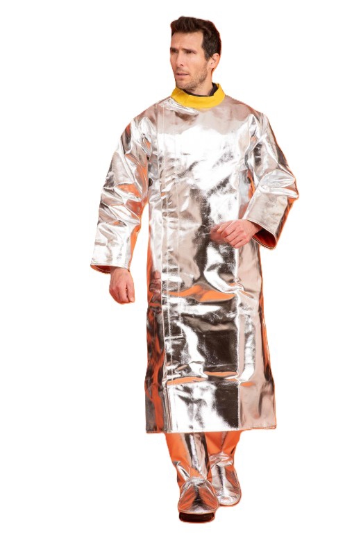 Manteau aluminisé multirisques para-aramide mixte E2118 gris