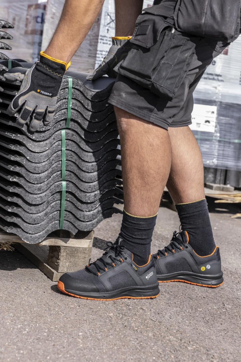 Chaussure de sécurité basses Jalas Tempus 5715 noir / orange - 1S3S ESD SR FO SC Ejendals