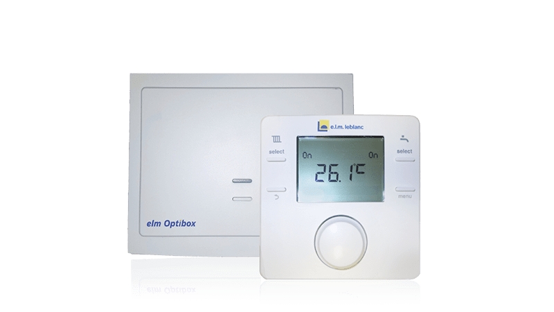 Thermostat d'ambiance radio sans fil Optibox 2.0 Elm Leblanc | Téréva