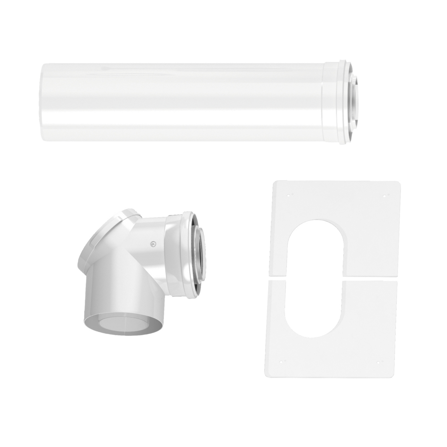  Kit de raccordement horizontal 3CE pression C4p / C(10)3x Ø80/125 / C4 