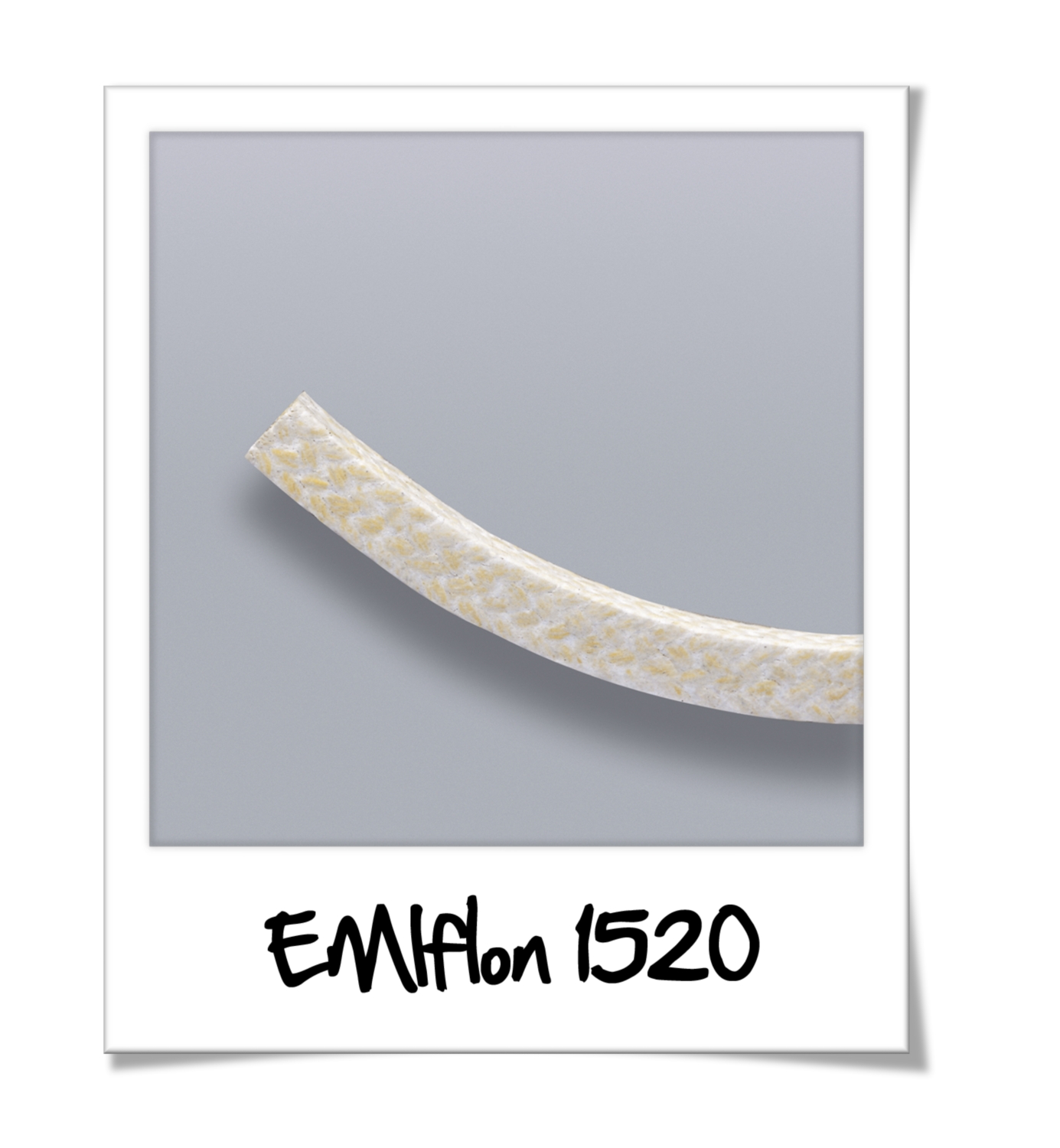 Tresse carrée fibres aramide discontinu de -100 à +250°C 20 m/s 100 bar max série EMIFLON 1520