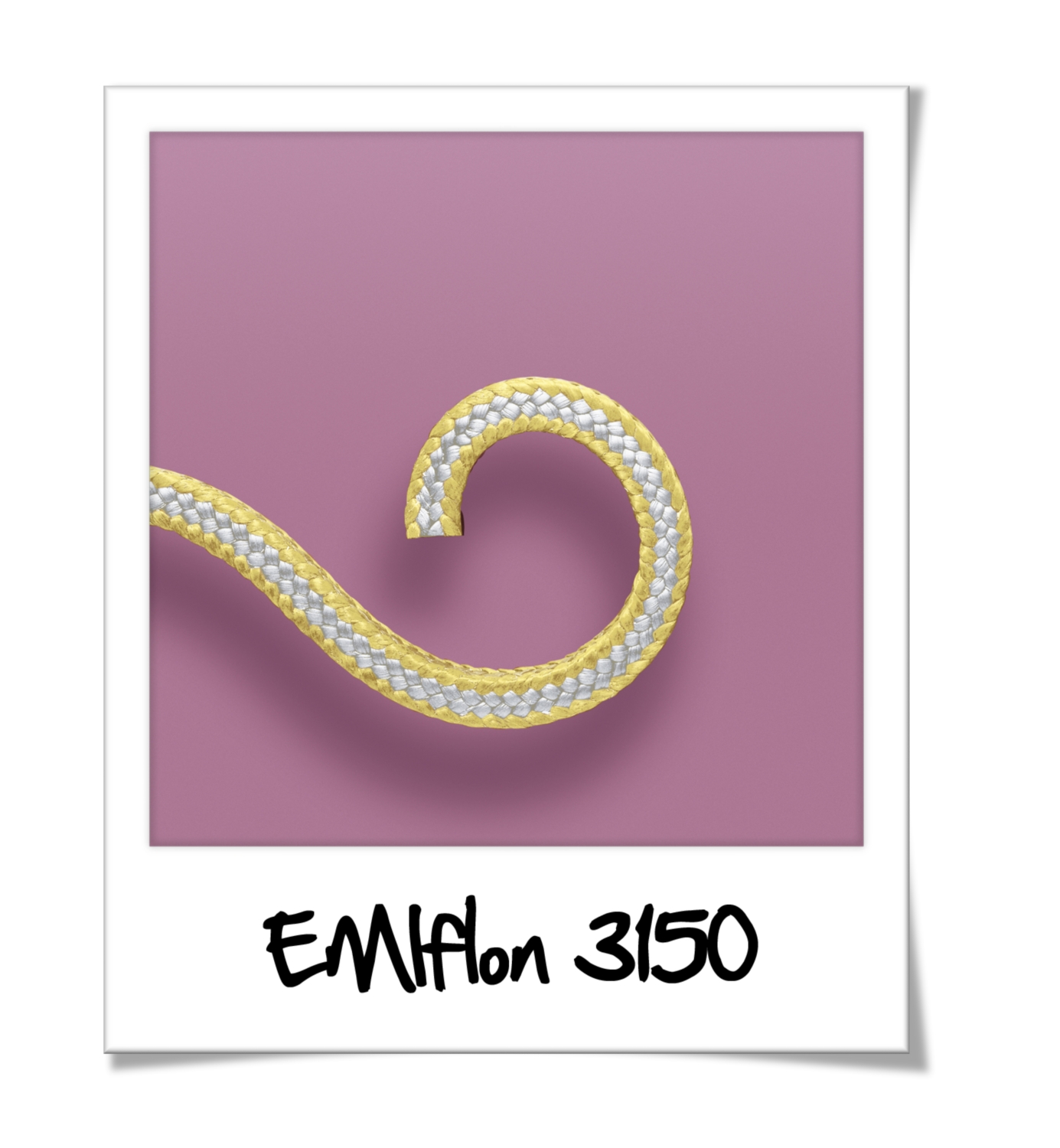 Tresse carrée fils PTFE pur angle Kevlar de -200 à +280°C 2 m/s 500 bar max série EMIFLON 3150