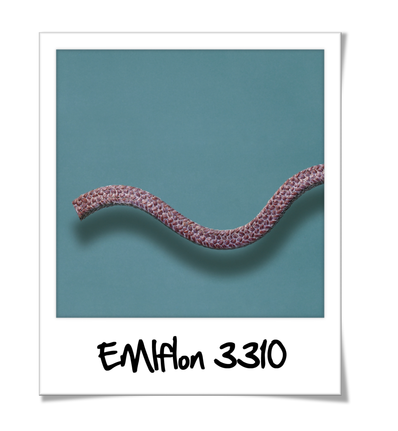 Tresse carrée fibres synthétiques imprégnés PFTE de -50 à +250°C 7 m/s 200 bar max série EMIFLON 3310