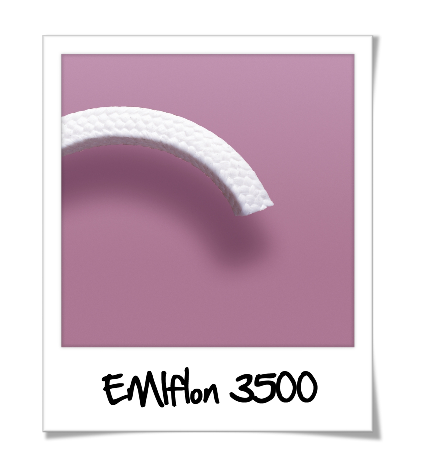 Tresse carrée fils PTFE de -200 à +280°C 2 m/s 500 bar max série EMIFLON 3500