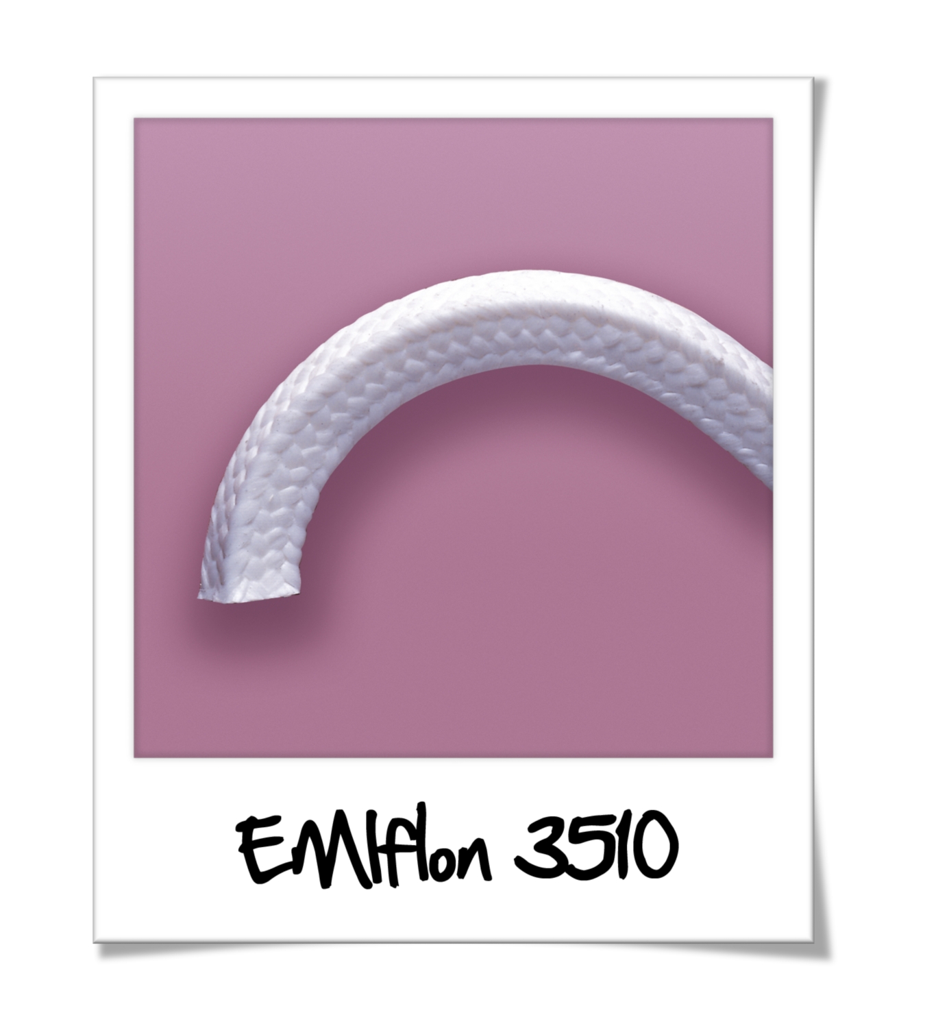 Tresse carrée fils PTFE de -200 à +280°C 8 m/s 50 bar max série EMIFLON 3510