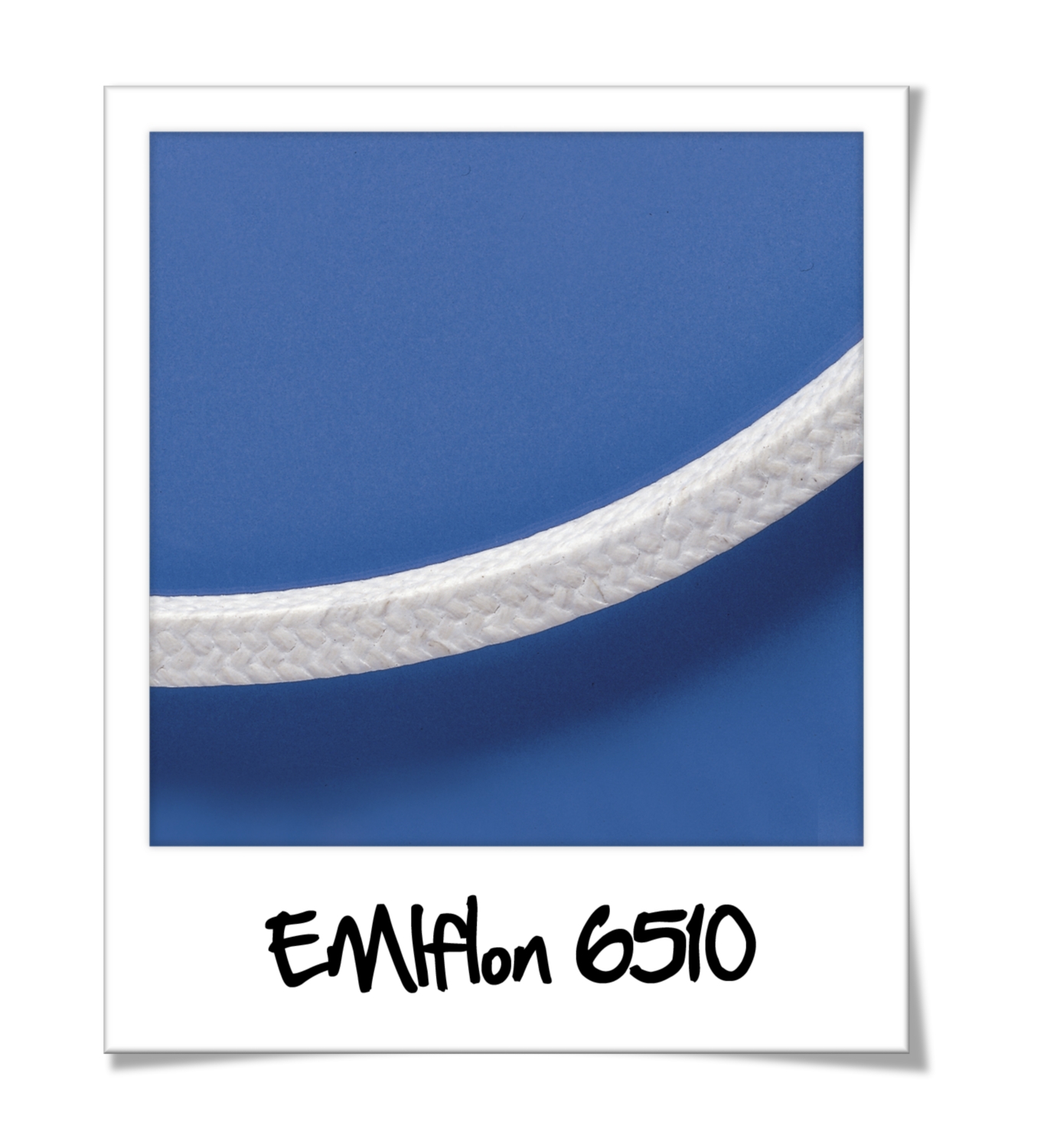 Tresse carrée fils de fibre végétale de ramie de -50 à +120°C 10 m/s 100 bar max série EMIFLON 6510