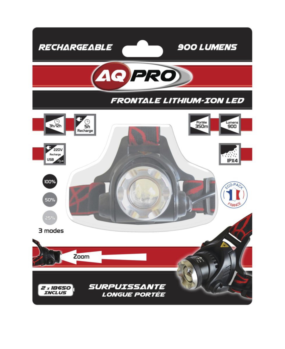 Lampe frontale rechargeable LED Energizer