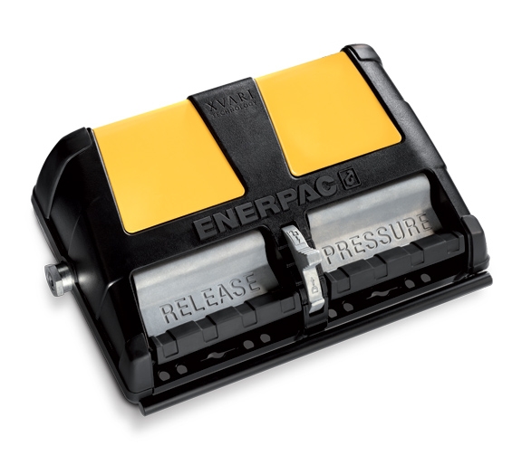 Pompe hydraulique à entraînement pneumatique manomètre intégré - Série XA Enerpac