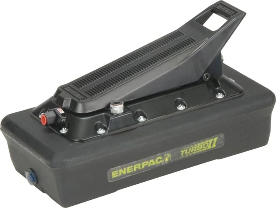 Pompe hydraulique pneumatique Turbo II vanne à pédale 3/3 main ou pied - Série PATG Enerpac