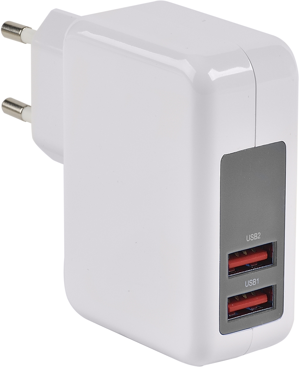 Chargeur secteur 2 USB 3,4A Erard