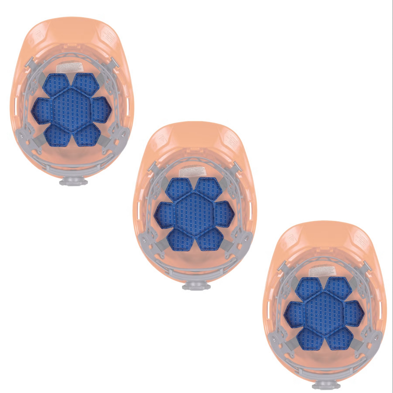 Pack de 3 tapis refroidissant pour casque