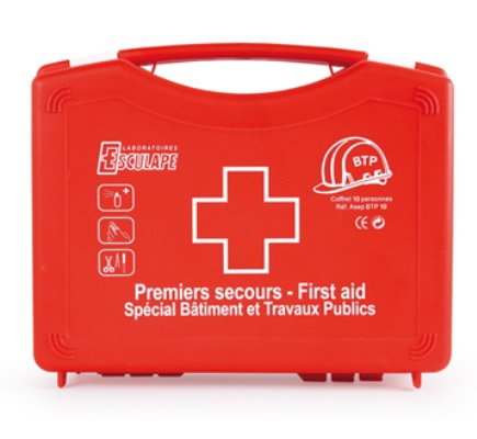 Trousse de secours BTP - 10 personnes Esculape