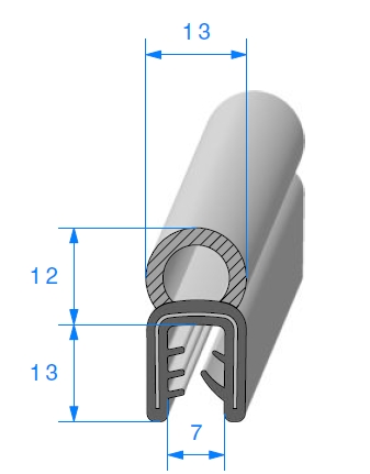  Pince EPDM armé avec bulbe cellullaire 1540000 