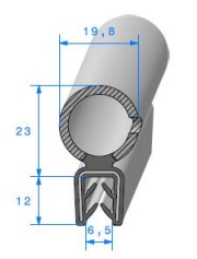  Pince EPDM armé avec bulbe cellullaire 1737000 