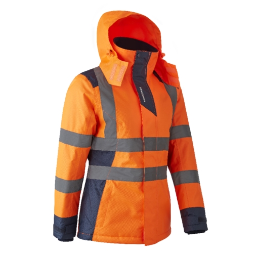 Parka HV polyester enduit PU femme Hora orange Coverguard
