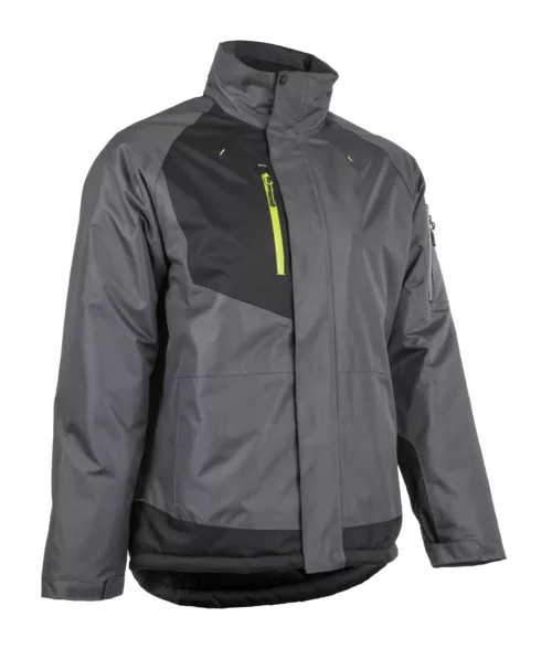 Parka Ripstop mixte Yuzu II gris anthracite / lime Coverguard