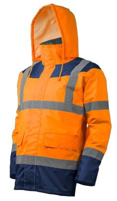 Parka Keta HV - Orange / Marine Coverguard