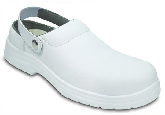 Chaussure de Sécurité Ouverte Blanche pour Femme, Sabot Okenite de Remi