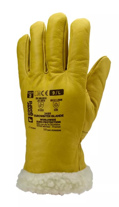 Gant molletonné spécial froid enduit PVC/HPT ninja ice SINGER NI00XL  taille 10