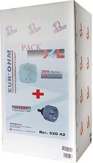 Lot de 300 boîtes placo 1 poste P 40 mm + 1 scie cloche Eur'Ohm