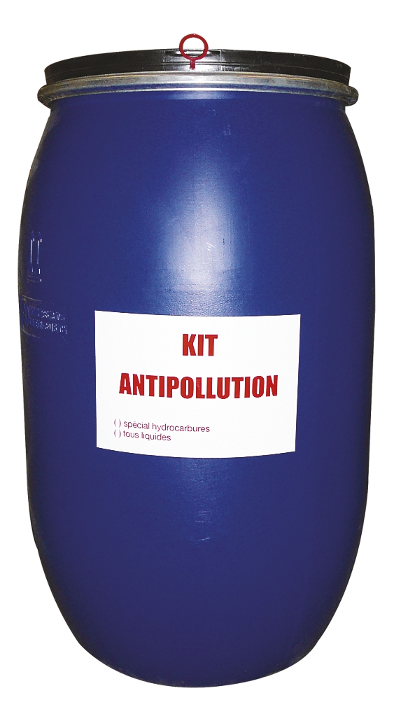 Kit d'intervention 238 L produits chimiques en fût Eurosorb