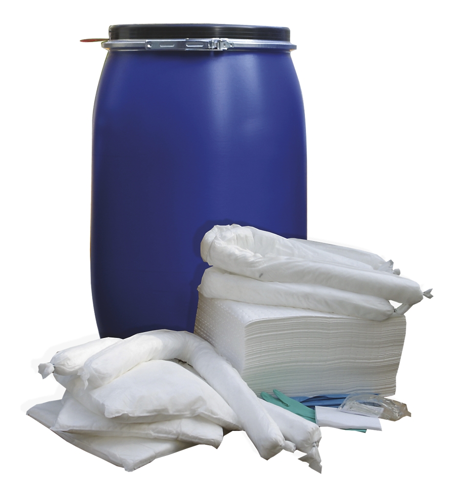 Kit d'intervention 220 L hydrocarbures en fût Eurosorb