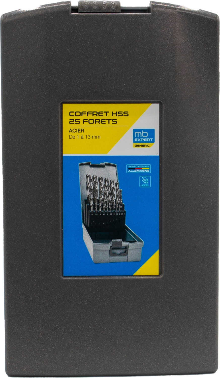 Coffret 25 forets HSS Acier MB Expert