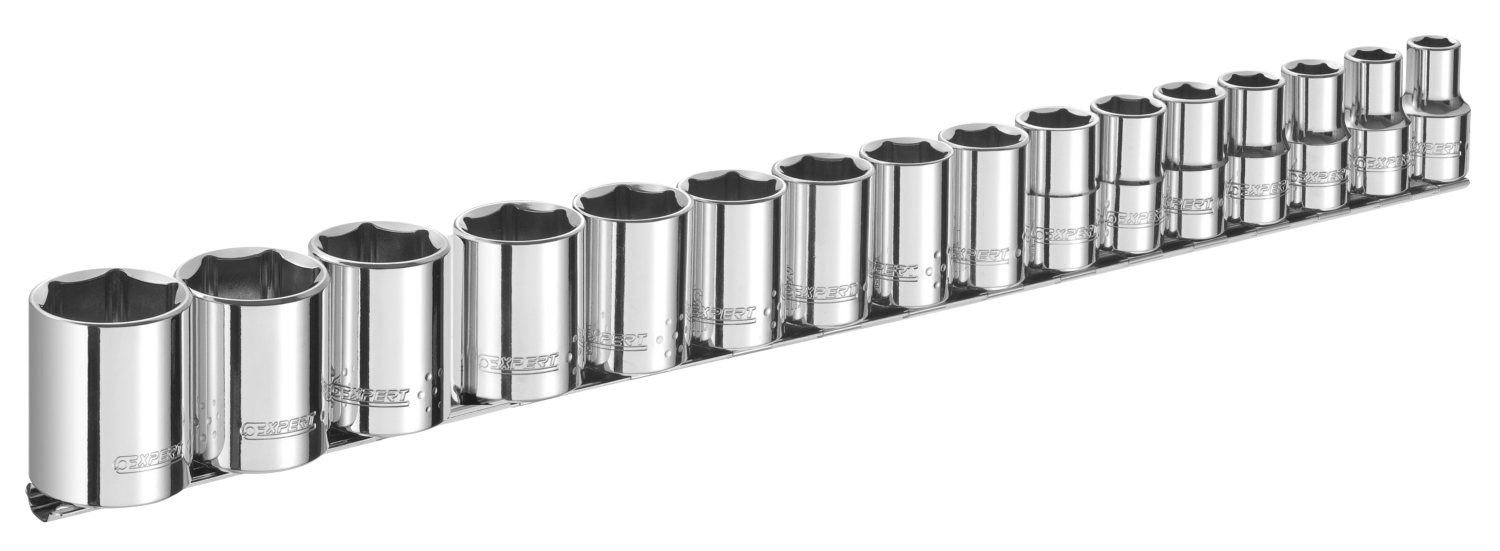 Douilles standard 1/2" métriques jeu 16 pièces Expert