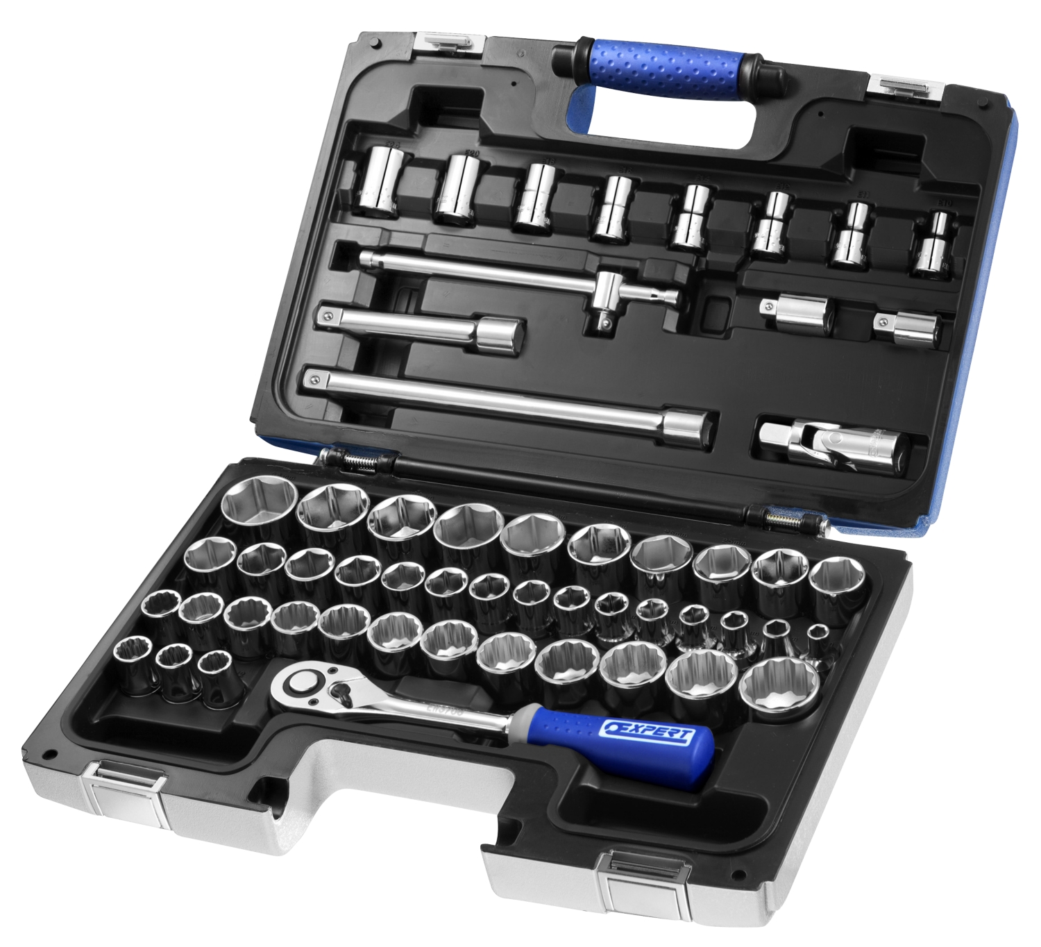  Douilles et accessoires 1/2" coffret 55 pièces 