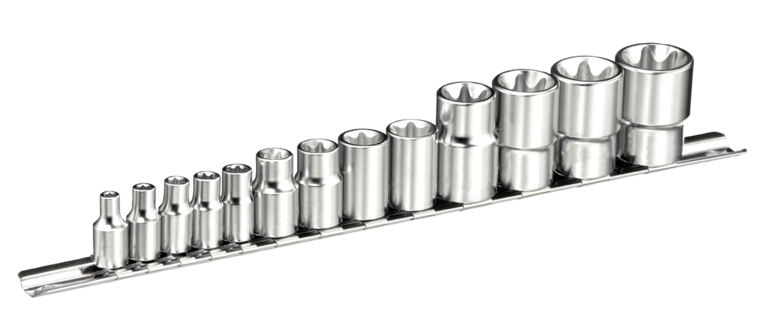 Douilles Torx® 1/4" - 3/8" - 1/2" jeu de 13 pièces Expert