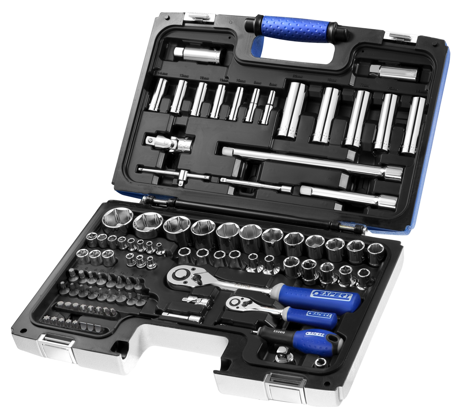  Coffret de 98 douilles et accessoires 1/4"-1/2" 