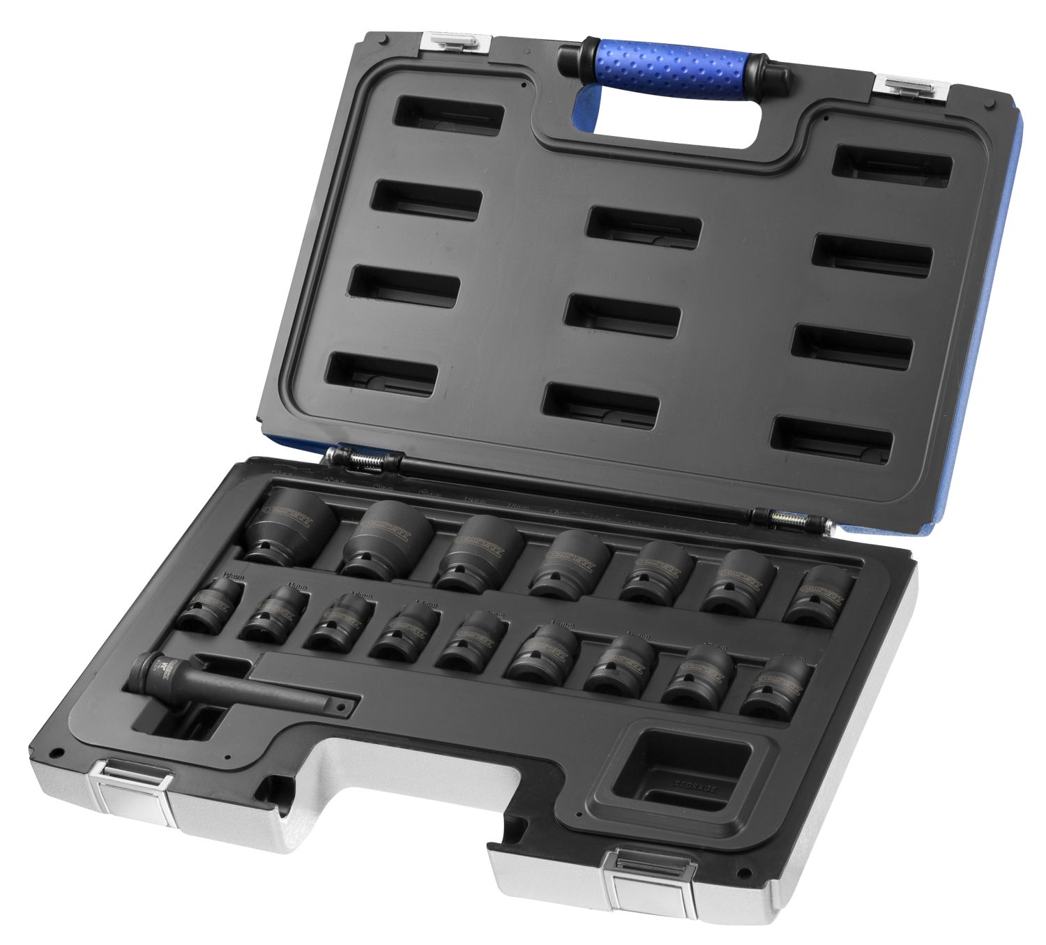  Coffret de 17 douilles et accessoires impact 1/2" 