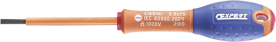 Tournevis isolé 1000 V pour vis à fente Expert