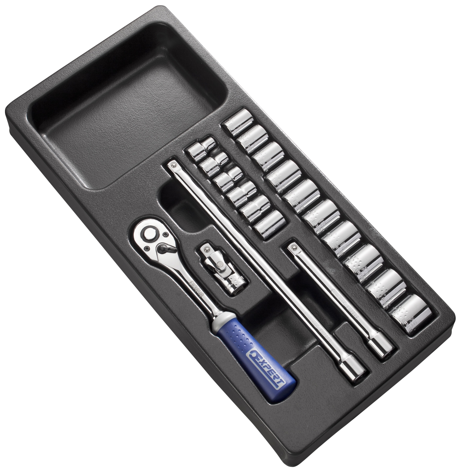 Module de 20 douilles et accessoires 3/8" Expert
