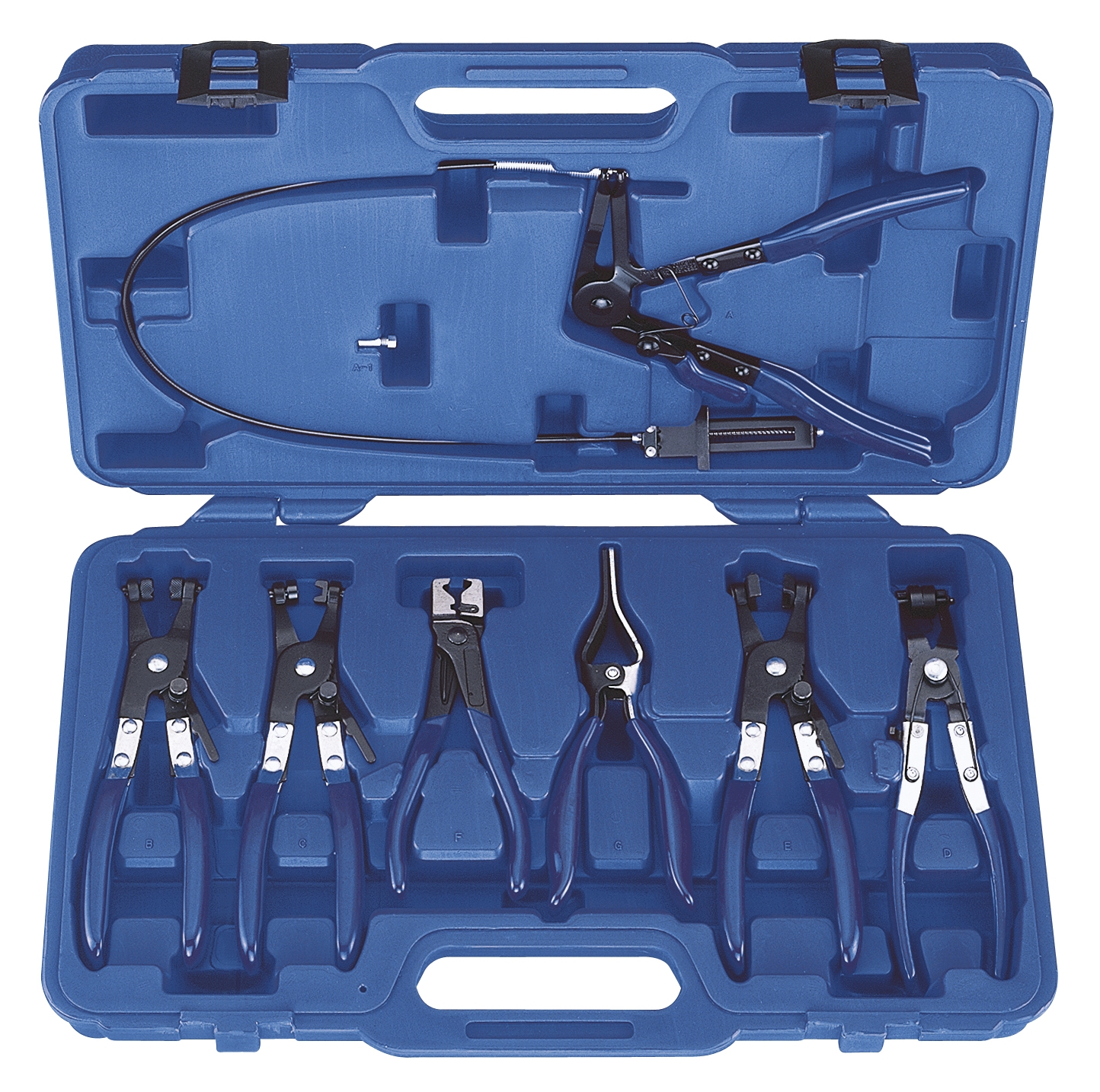 Jeu de 7 pinces pour collier autoserrant Expert