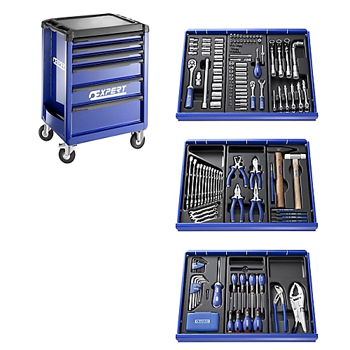 Servante 6 tiroirs équipée 209 outils Expert 