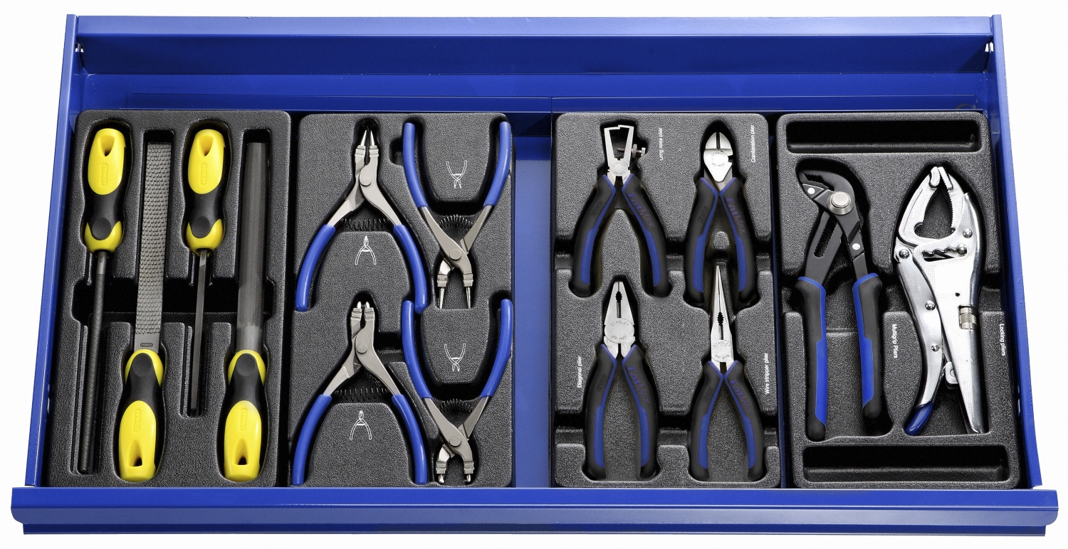 Servante 7 tiroirs avec 250 outils et une clé dynamométrique Expert
