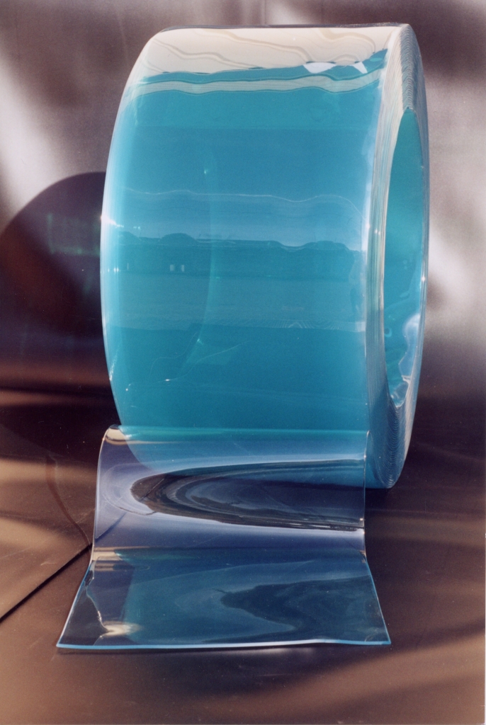 Lanière souple PVC bleu transparent 300 x 3 mm Alfaflex LA3003025