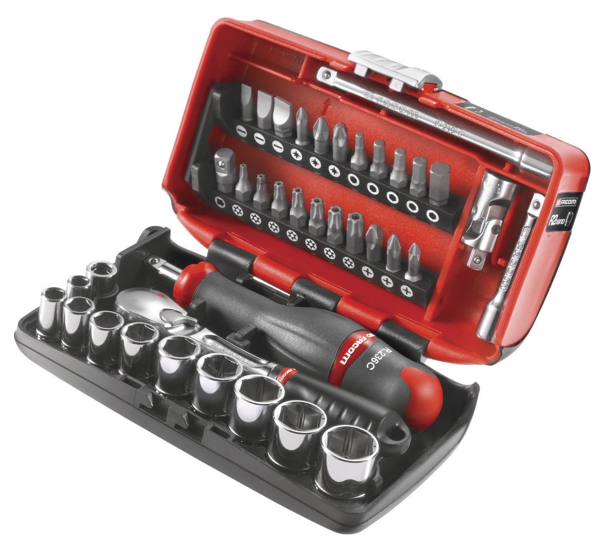 Coffret douilles 1/4" 6 pans métriques - 6 - 14 mm RL.NANO1PB Facom