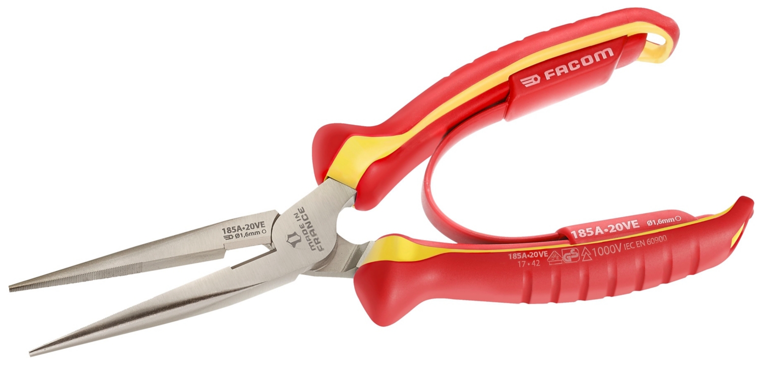  Pince demi-ronde bec long isolée 1000 V 185A-195A.VE 185A.20VE 