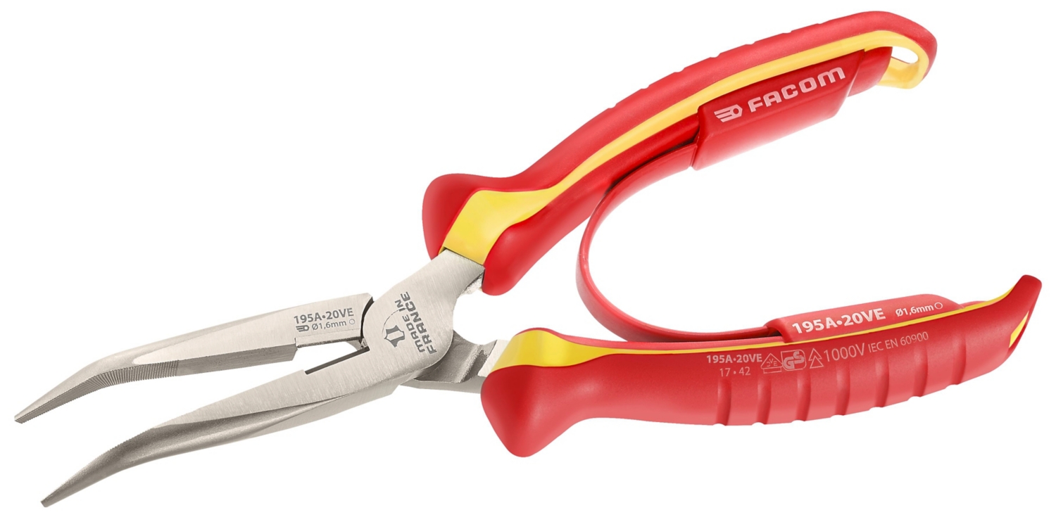  Pince demi-rondes Bec court isolée 1000 V 