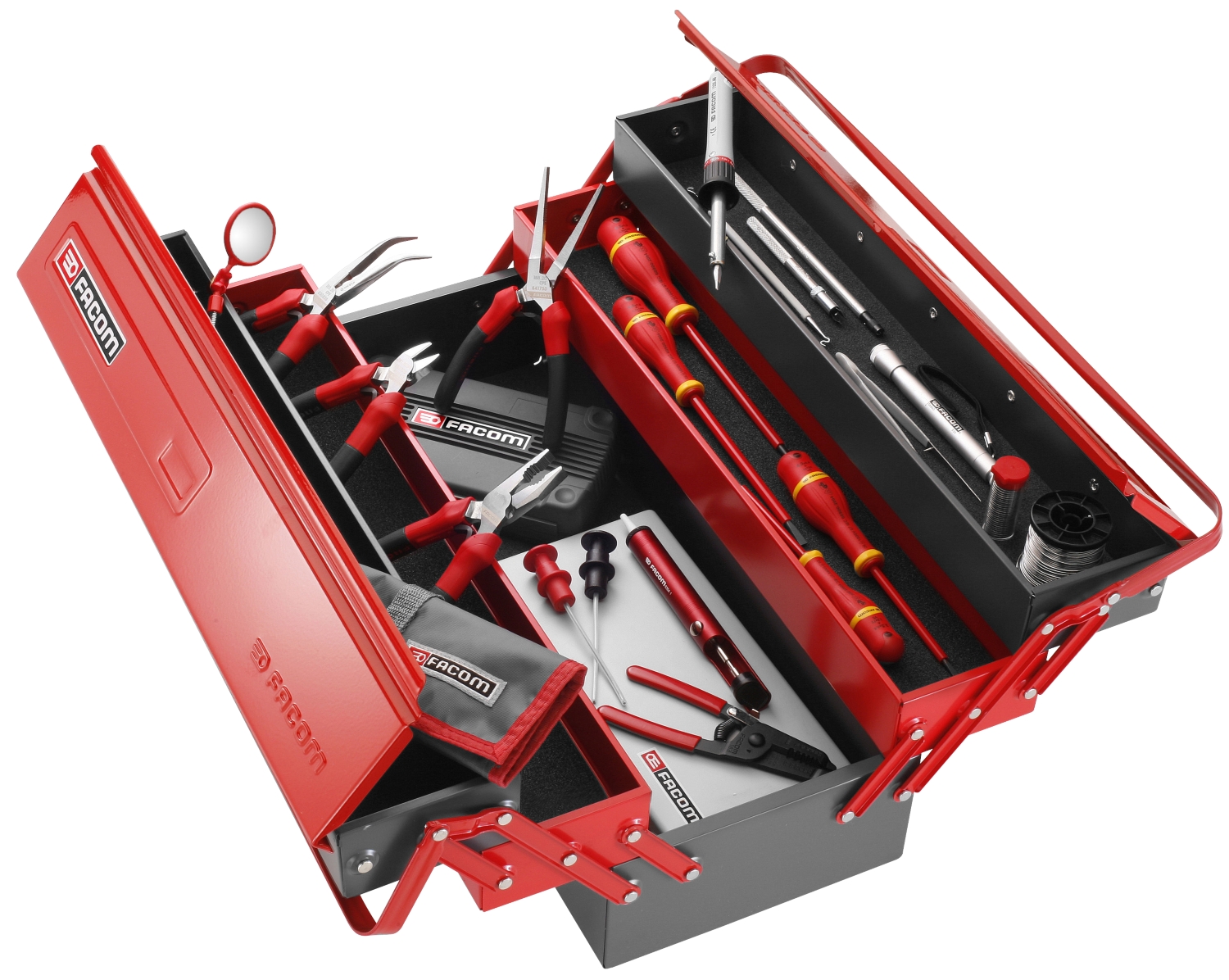Sélection électronique 120 outils - boîte à outils métal 2070.E18 Facom