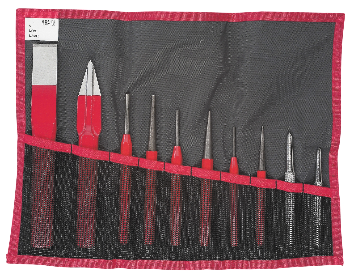 Jeu de 10 chasse-goupilles en trousse 247.265JT10 Facom