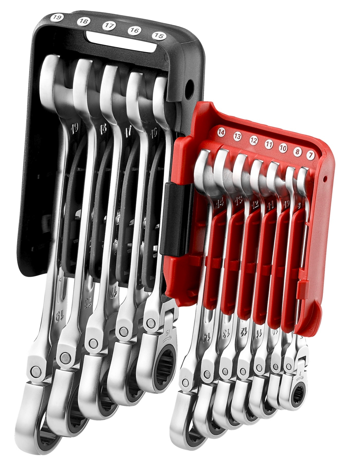  Jeu de 12 clés mixtes à cliquet articulées en étui pocket - 467BF.JP12 - mm 467BF.JP12PB 