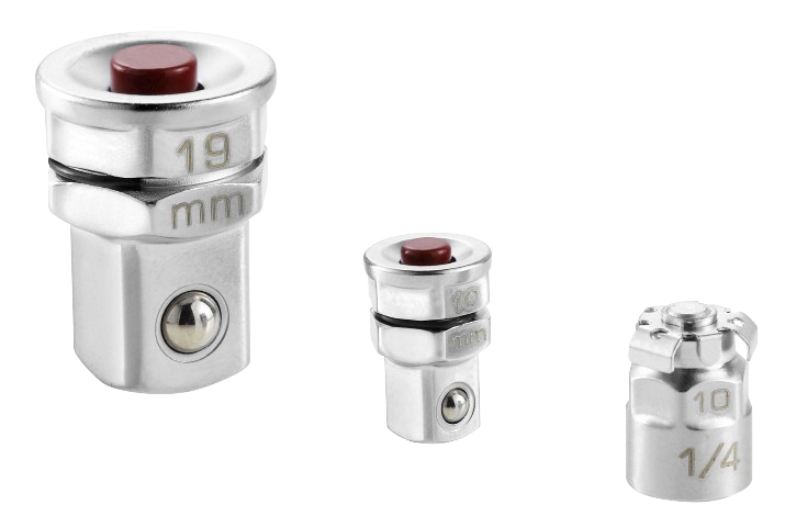  Adaptateurs carré pour clés à cliquet de 10 et 19 mm lot de 2 467.ADAPT10-19 