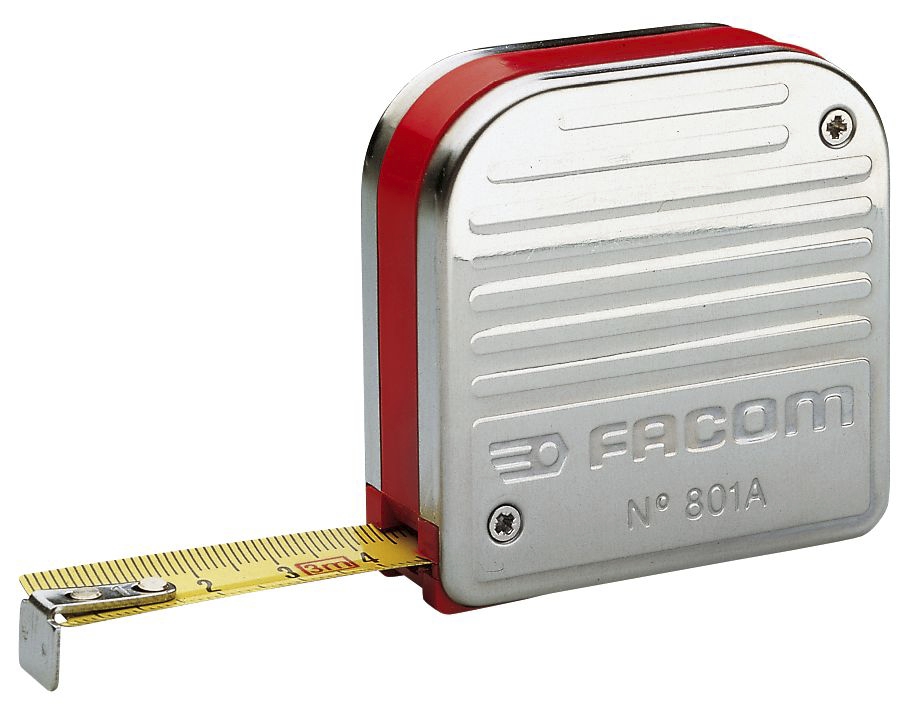 Mètre ruban de mécanisien - Boîtier Inox 800A.216PB Facom